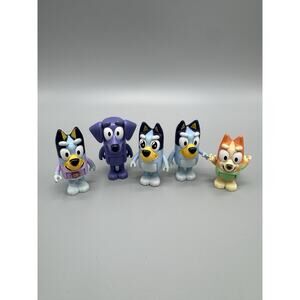 Bluey Action Figure Lot Of 5 Figures